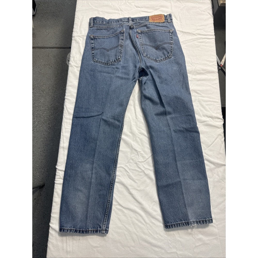 Levi's 505 Regular Fit Medium Wash Denim Jeans Men Size 36 x 32